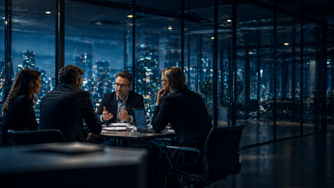 Abstrakte digitale Plattformstruktur